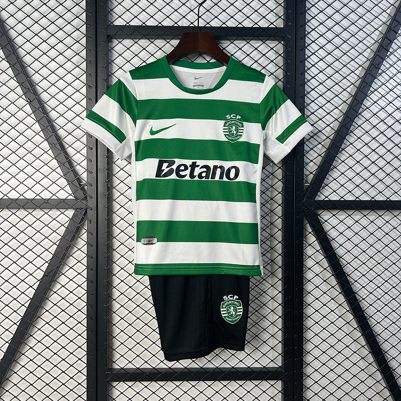 Equipamento Infantil Principal Sporting CP 2025/26